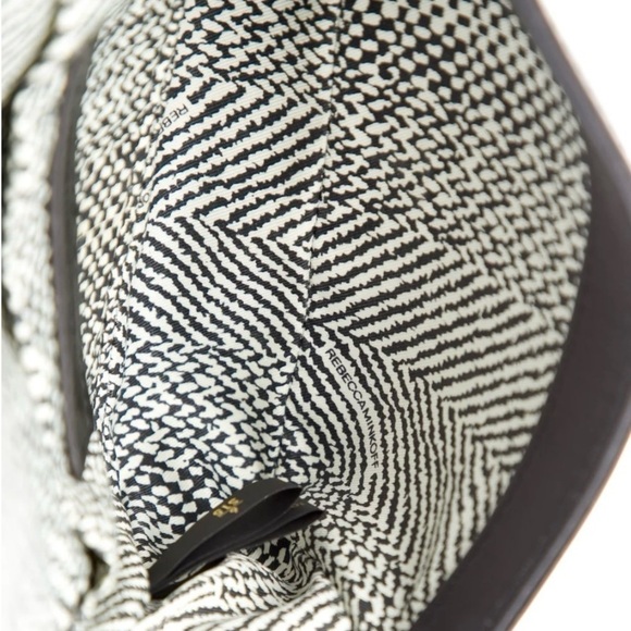 New Rebecca Minkoff Mini Love Leather Crossbody Shoulder Bag Black - Picture 6 of 6